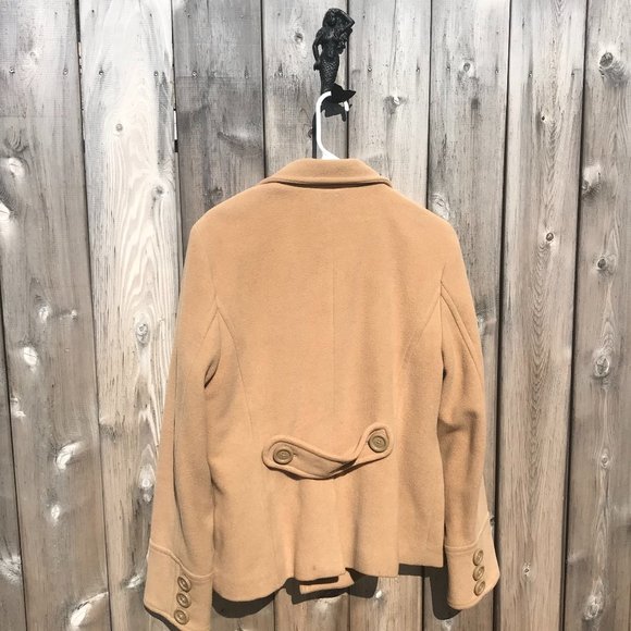 American Eagle Coat Wool Camel Coat Size Large - Picture 5 of 6